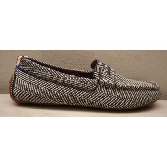 Rothy’s 069-033 Women's Sz 10 Gray/Iron Herringbone "The Driver" Loafers - Picture 9 of 16